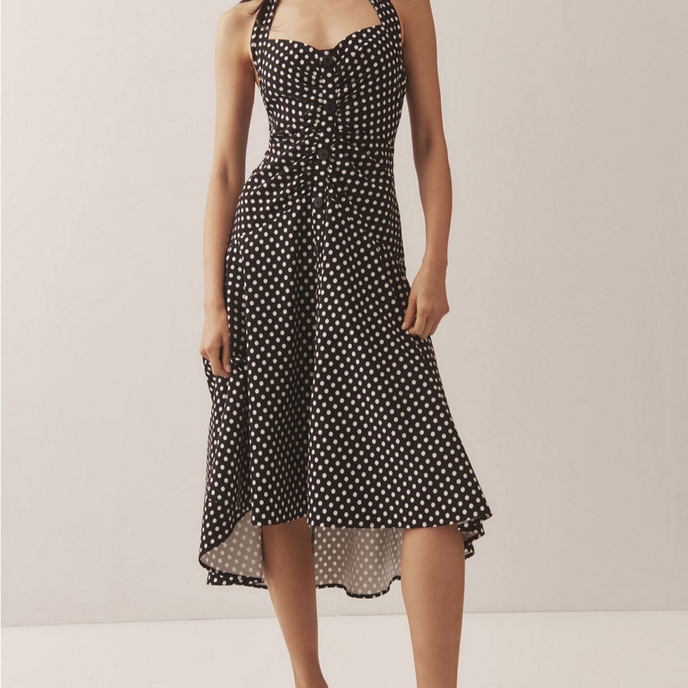 Maeve Polka Dot Halter Dress